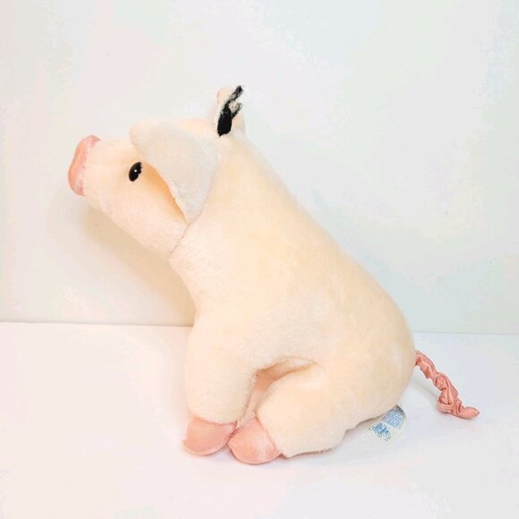 Vtg 1995 PLAYSKOOL Babe the Gallant Pig Pink Plush Hasbro Stuffed Toy 27901 - Picture 4 of 8